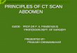 Principles of Ct Scan Abdomen