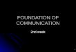 Foundation of Communication