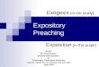 10. Expository Preaching Exegesis & Exposition 1 Peter 2 1-3 30frs