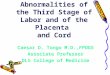 Ob - Abnormalities of the Third Stage of Labor And