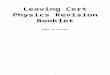 Leaving Cert Physics Revision Booklet