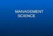 Chapter1 Management Science