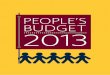 Peoples Budget 2013