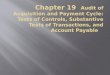 15755840 Chapter 19 Audit of Acquisition and Payment Cycle