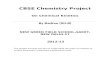 CBSE Chemistry Project - CHEMICAL KINETICS
