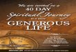 40 Day Spiritual Journey to a More Generous Life - Brain Kluth