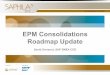 Epm Consolidation Roadmap