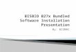 B27x Software Presentation