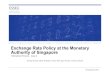 Exchange Rate Policy at the Monetary Authority of Singapore