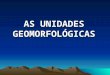 AS UNIDADES GEOMORFOLÓGICAS. Unidades Geomorfológicas da Península Ibérica