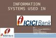 Information Systems     Information Systems Used in ICICI BANK