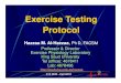 Exercise testing protocol