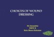 Choices of Wound Dressing