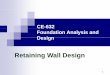 CE 632 Retaining Wall Design Part-1 PPT