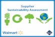 WalMart Supplier Sustainability Assessment