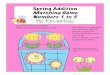 Spring Addition Matching Game Numbers To