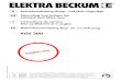 Electra Beckum GS 300 Manual 26.07.11