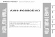 Avh-p6600dvd Installation Manual en Fr de Nl It Es