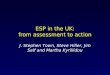 ESP in the UK: from assessment to action