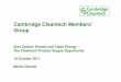 Cambridge Cleantech Members' Group - Zero Carbon Homes and Clean Energy