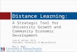 Distance Learning: A Strategic Tool for University Growth and 