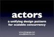 Actors, a Unifying Pattern for Scalable Concurrency | C4 2006