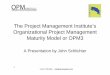 The Project Management Institute's Organizational Project 