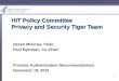 Privacy and Security Tiger Team Authentication Recommendations