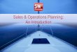 Sales & Operations Planning (S&OP): An Introduction