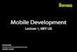 MFF UK - Introduction to iOS
