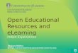 Open Educational Resources and eLearning