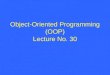 Polymorphism (oop) lecture30