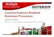 Communications Enabled Business Processes
