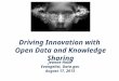 Knowledge Management and Open Data for Innovation