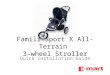 Famili Sport X All-Terrain 3-Wheel Stroller