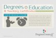 Degrees in Education & Teaching Certificates - 2014 Trends