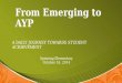Spinning from emerging to AYP