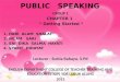 Public speaking (chapter 1)
