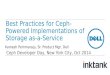 Ceph Day New York 2014: Best Practices for Ceph-Powered Implementations of Storage as-a-Service
