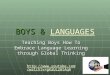 Teaching Boys how to embrace language learning through global thinking