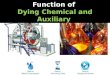 Function of dying chemical and auxiliary es