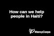 How can we_help_people_in_haiti_