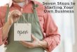 Seven steps to starting your own business