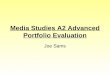 Media studies a2 advanced portfolio evaluation