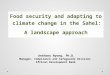 Food security and adapting to climate change in the Sahel: A landscape approach