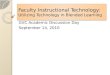 Faculty instructional technology