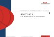 RIC E1 Manual