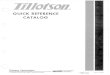 Tillotson Quick Reference Catalog