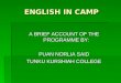 English in camp power point by Norlia Said