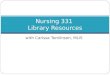 Nursing 331 Class Presentation (Powerpoint)